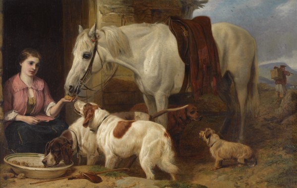 Feeding the animals by Richard Ansdell